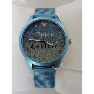 Juicy Couture Black Label Blue Stainless Steel Watch New In Box